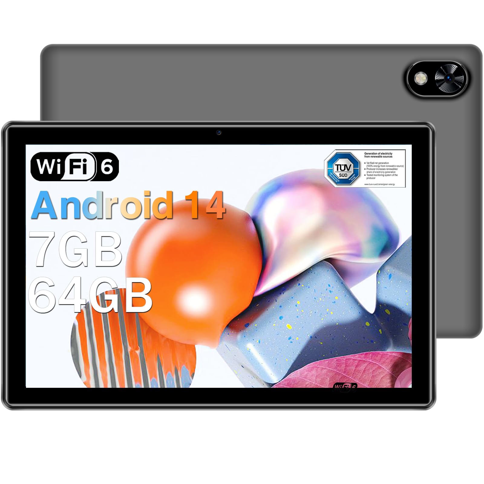 DOOGEE U9 Tablet 10 Pollici 7GB RAM + 64GB ROM, WiFi 6 Android 14